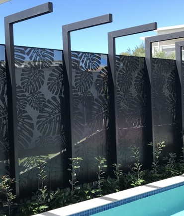 Custom Perforated Pool Fencing